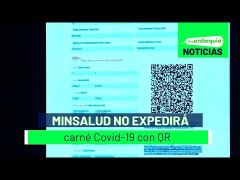 MinSalud no expedirá carné Covid-19 con QR  - Teleantioquia Noticias