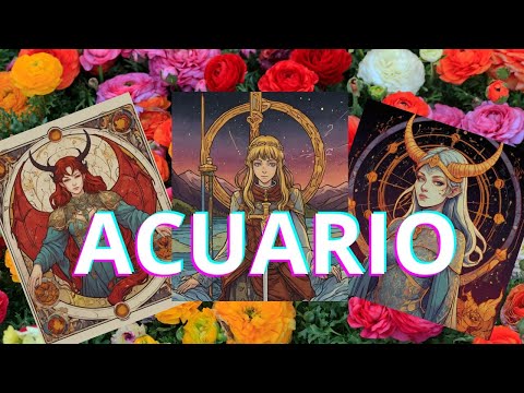 ACUARIO?ES HORA DE SABER MUCHAS VERDADES? SE ABREN NUEVOS INICIOS!? ESTO ES IMPRESIONANTE