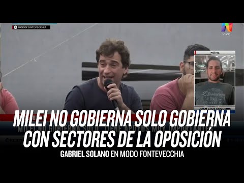Milei no gobierna solo gobierna con sectores de la oposición / Gabriel Solano en Modo Fontevecchia