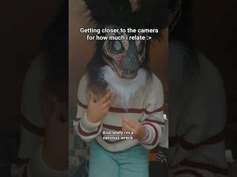 Getting cliser to the camer for how much i relate! #fursuit #dinomask #trend #roadto2k #furry #fyp