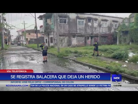 Se registra balacera que deja un herido en Colo?n