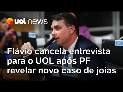 Flávio Bolsonaro cancela entrevista para o UOL após PF revelar novo caso de joias