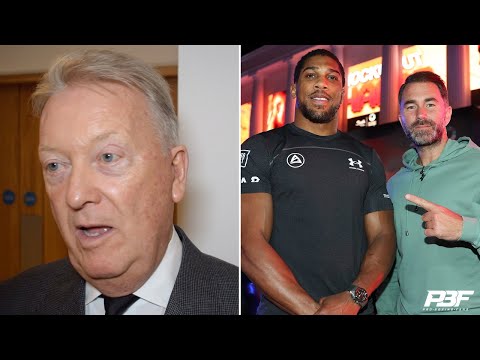 FRANK WARREN REACTS TO EDDIE HEARN SAYING ANTHONY JOSHUA WOULD ONLY FACE ITAUMA FOR A WORLD TITLE