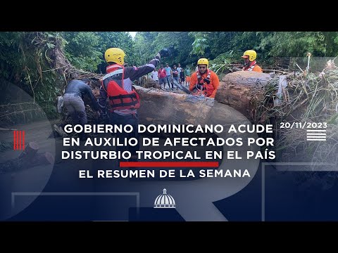 Gobierno dominicano acude en auxilio de afectados por disturbio tropical en el país