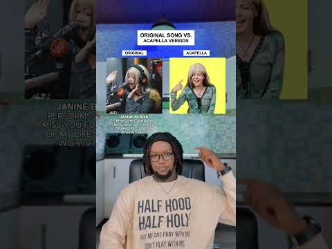 Original Song Vs. Acapella Version: Janine Berdin "What if I miss you for the rest of my" #shorts