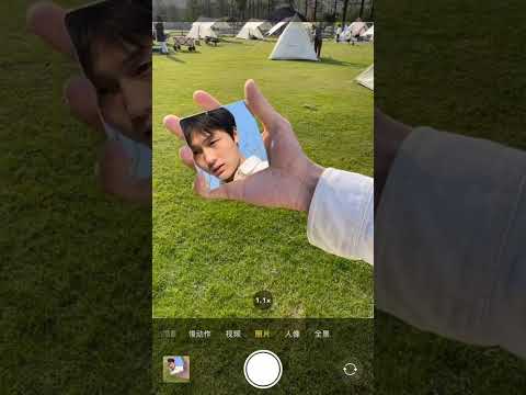 露营带上小方镜拍照 简直不要太好看阿阿阿~#自拍#调色 #同学的拍照日记