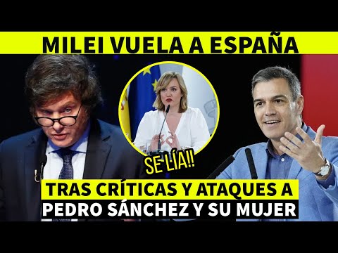 Encuentro tras discurso Vox: Milei vs Pedro Sánchez ¡Explota la Tensión!  ¿Qué Pasará en Madrid?