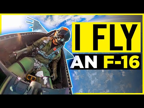 Motocross Racer Flying a F-16 FIGHTER JET!