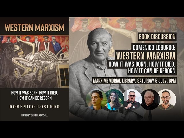 A discussion of Domenico Losurdo’s crucial book, “Western Marxism: How it was Born, How it Died, How it can be Reborn”, in which the legendary Italian philosopher charts the long and complex history of Marxism’s bifurcation into ‘Western’ and ‘Eastern’ - a division based primarily on the national question and the relative prioritisation of anti-colonial, anti-imperialist struggles.

Only translated into English in 2024, Western Marxism presents a powerful critique of our movement’s historic eurocentrism, and provides a timely challenge to those of us in the West seeking to move forward the struggle for socialism and against imperialism.

Speakers

- Gabriel Rockhill (Editor of the English edition)
- Jennifer Ponce de León (Co-author of the introduction to the English edition)
- Alex Gordon (Chair, Marx Memorial Library)
- Carlos Martinez (Co-editor, Friends of Socialist China)
- Chair: Francisco Domínguez (National secretary, Venezuela Solidarity Campaign)

Organisers

- Friends of Socialist China
- Morning Star
- @InternationalManifesto 
- @criticaltheoryworkshop5299 
- @iskrabooks