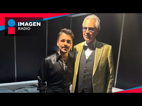 Christian Nodal canta con Andrea Bocelli en concierto | Sobremesa