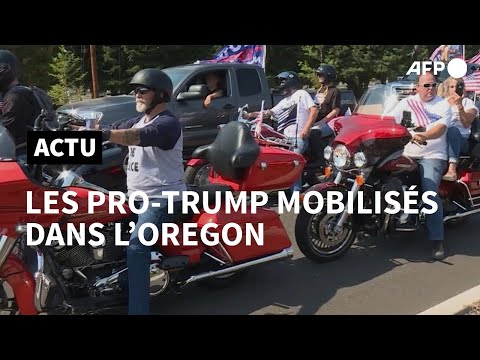 Dans l'Oregon, des militants pro-Trump se mobilisent en force | AFP