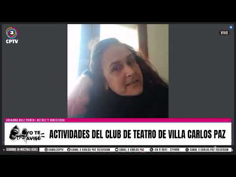 Actividades del club de teatro de Villa Carlos Paz