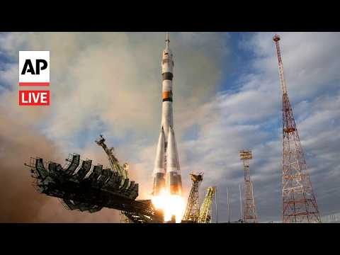 LIVE: Russia’s Soyuz rocket launches NASA astronaut and 2 cosmonauts to the space station