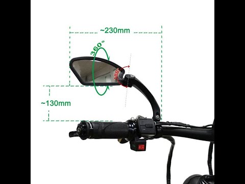 Bicycle Ebike rearview mirror installation