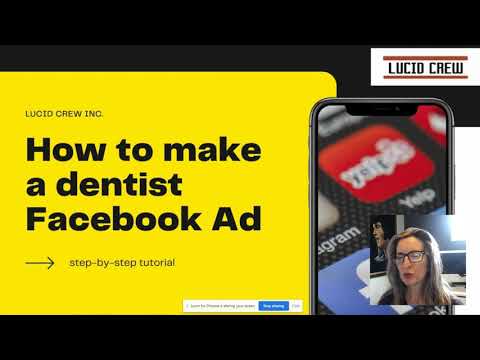 Dentist : How to Create your First Facebook ad - Step-by-step tutorial