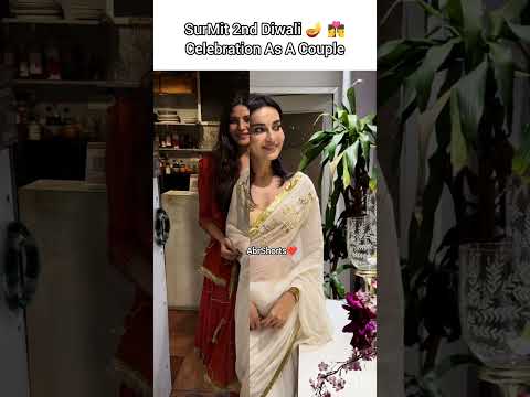 #surmit #2nd #diwali #celebration #couple #surbhijyoti #sumitsuri #naagin #quboolhai #shorts #look 🥰