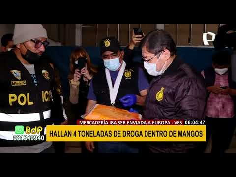 Villa el Salvador: incautan 4 toneladas de droga camuflada en pulpa de mango