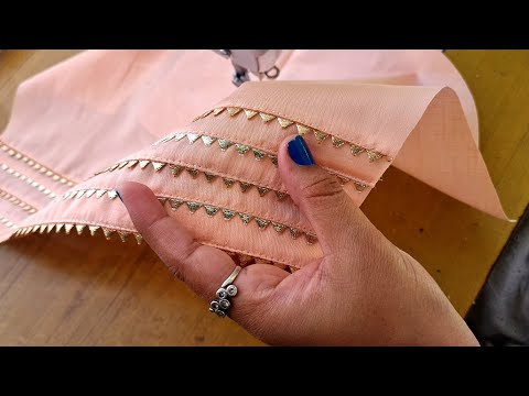 Trending Samosa lace Sleeves And Trouser Design | Sleeves Design With Samosa Lace | Trouser Design