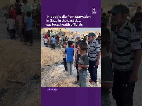 Gaza: 14 people die of starvation in 24 hours