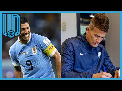 Luis Suárez felicita a Sebastián Sosa por su fichaje con Pumas