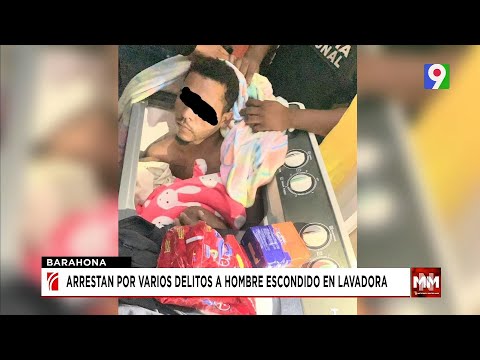 Arrestan hombre escondido en una lavadora, con sustancias narcóticas | Noticias & Mucho MAS