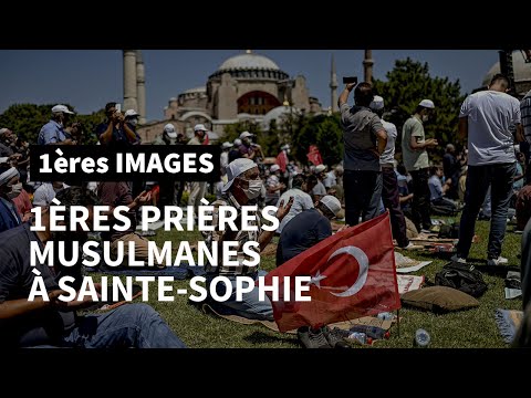 Turquie: premières prières musulmanes à Sainte-Sophie reconvertie en mosquée | AFP Images
