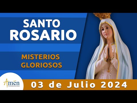 Santo Rosario Hoy Miércoles 3 Julio 2024 l Padre Carlos Yepes l Misterios  Gloriosos
