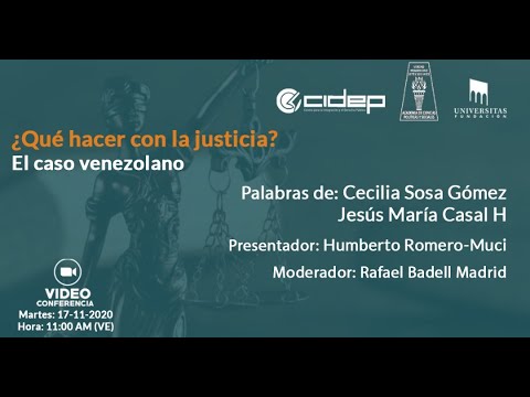 ¿Qué hacer con la justicia El caso venezolano