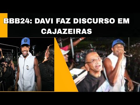 BBB24: Davi faz discurso em Cajazeiras após ser recebido por multidão