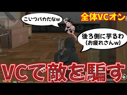 全体VCで敵に嘘の場所に誘導して倒すIQ5000の作戦がカオス過ぎる　#荒野行動