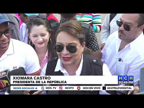 La presidenta Xiomara Castro inspecciona remodelación del estadio Morazán de San Pedro Sula