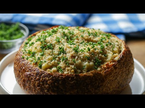 Mac and Cheese Garlic Bread Bowl ? Tasty Recipes