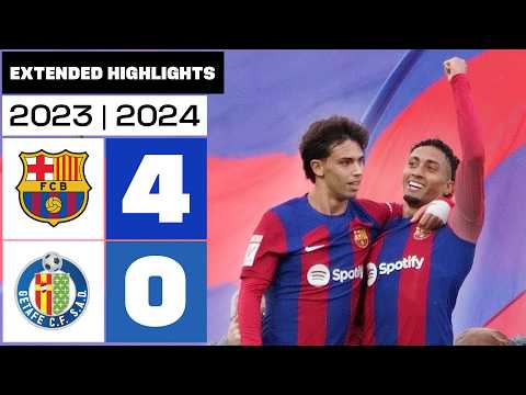 FC 바르셀로나 4-0 헤타페 23/24 | 확장 하이라이트