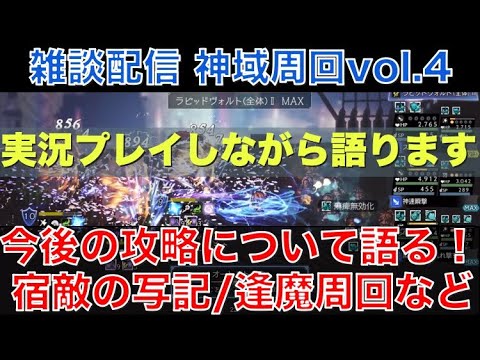 【オクトラ大陸の覇者】雑談プレイ！今後の攻略方針について語ります！宿敵の写記と逢魔周回を頑張りたい！神域無限周回しながら語ってみます！vol.4