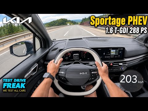 2026 Kia Sportage Plug-in Hybrid 1.6 T-GDI 288 PS TOPSPEED POV | No Speed Limit Autobahn Drive