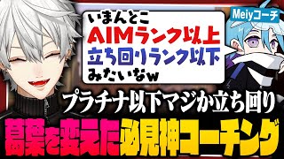 【 切り抜き 】長いブランクを経てvaloに帰ってきた葛葉に刺さりまくるMeiy神コーチングまとめ【 #valorant #にじさんじ 】