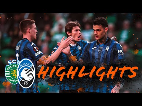 SCAMACCA-gol e 3 pali 😶‍🌫️ | Sporting CP-Atalanta 1-1 | UEL Highlights