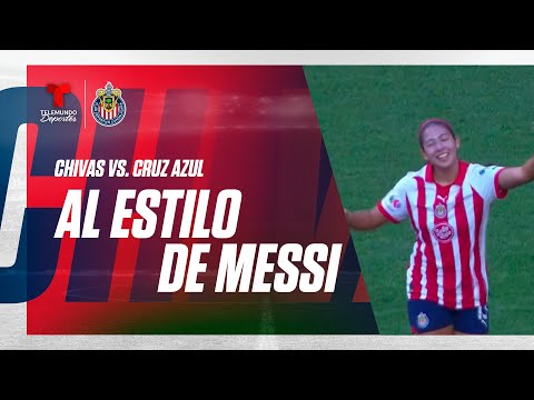Golazo estilo Messi de Dana Sandoval - Chivas vs Cruz Azul 3-0 | Telemundo Deportes