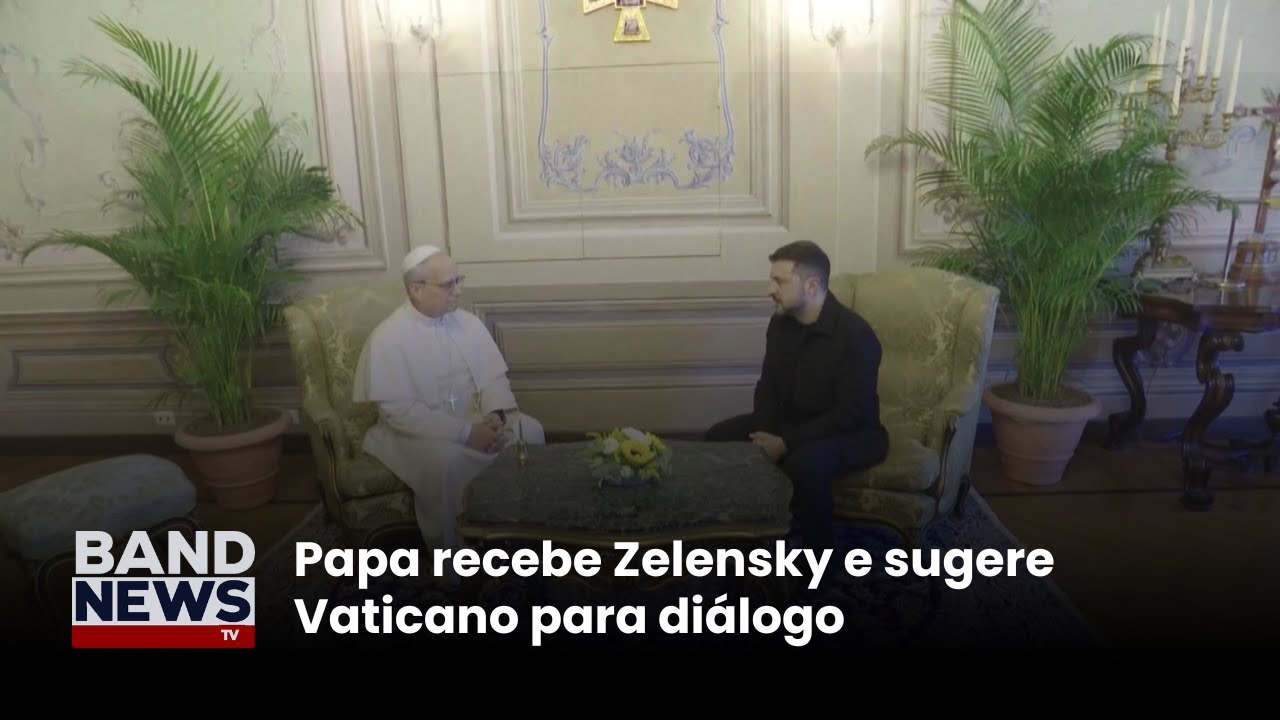 Papa recebe Zelensky e sugere Vaticano para diálogo | BandNews TV