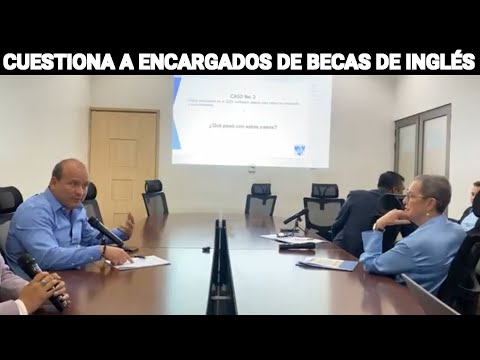 CRISTIAN ALVAREZ CUESTIONA A LAS AUTORIDADES ENCARGADAS DE BECAS DE INGLÉS, GUATEMALA.