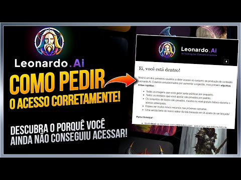 Leonardo AI: Como conseguir sua conta! Tire todas as suas dúvidas!