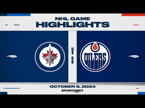 NHL Highlights | Jets vs. Oilers - October 9, 2024