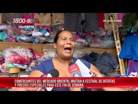 Comerciantes del Mercado Oriental preparados para festival de descuentos – Nicaragua