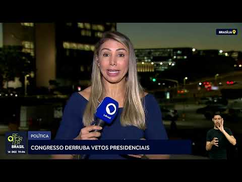 Congresso derruba vetos presidenciais