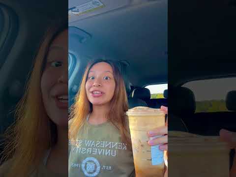 TRYING THE NEW PUMPKIN DRINK FOR THE 1ST TIME #shorts #pumpkin #drink
