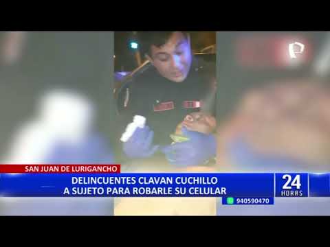 El Agustino: Delincuentes clavan cuchillo en la frente a joven por resistirse a asalto