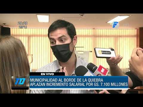 Aplazan incremento salarial en la Municipalidad de Asunción