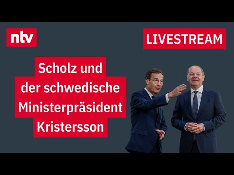 LIVE:  Pressekonferenz Bundeskanzler Scholz und der schwedische Ministerpräsident Kristersson