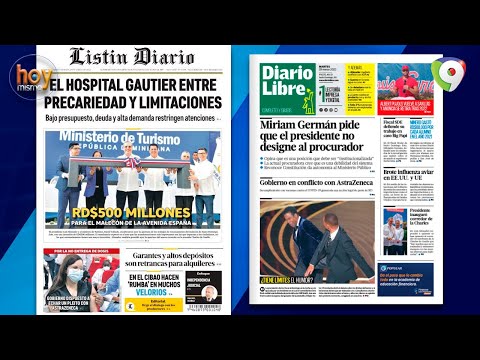 Titulares de la prensa dominicana del martes 29MAR | Hoy Mismo