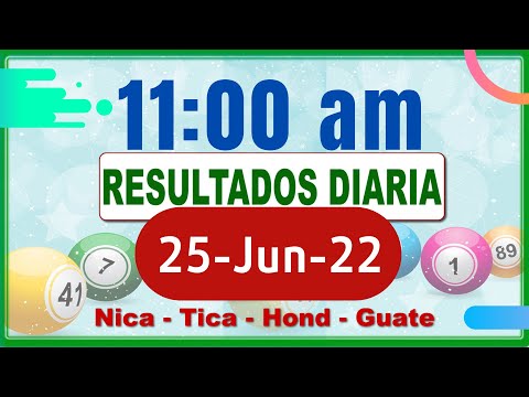 11 AM Sorteo Loto Diaria Nicaragua ? 25 de Junio de 2022